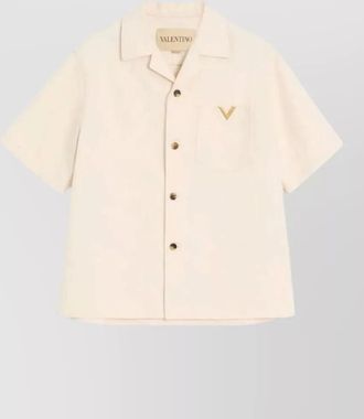 Valentino denim bowling shirt
