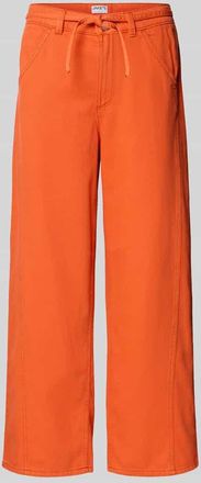 Jake*s Casual Jeans mit Bindeg&uuml;rtel in Rot, Gr&ouml;&szlig;e 34