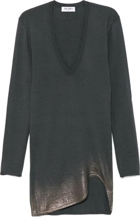 The Attico Mini-jurk met lurex-detail - Grijs
