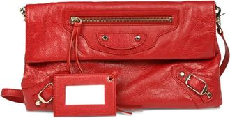 Balenciaga leather envelope shoulder bag - Rood