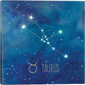 iCanvas Icanvas Star Sign Taurus By Cynthia Coulter Wall Art