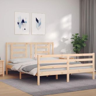 vidaXL Furniture Limited - Estructura De Cama De Matrimonio Con Cabecero