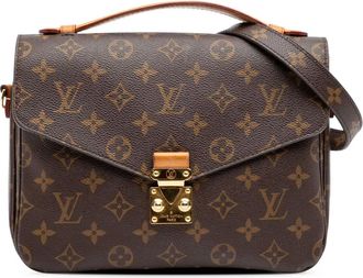 Louis Vuitton Borsa a tracolla Pochette Metis con monogramma 2016 - Marrone