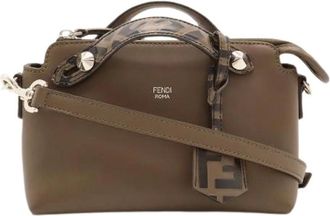 Fendi Pre-owned Cross Body Bags, female, Brown, Size: ONE SIZE Pre-owned Vintage Leather Cross Body Bag