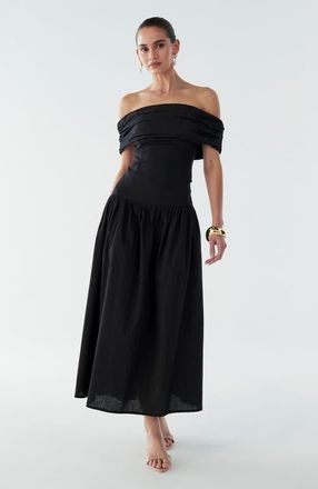 BWLDR Steph Midi Dress in Black at Nordstrom, Size 4