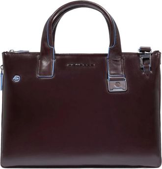 Piquadro Personalizable laptop bag with i Pad compartment- Rfid and shock absorbing protection - Heren - Laptoptassen - Bruin - ONE Size - Tassen
