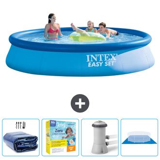Intex Piscina Easy Set Redonda - 396x84 Cm - 7-piezas Scb8