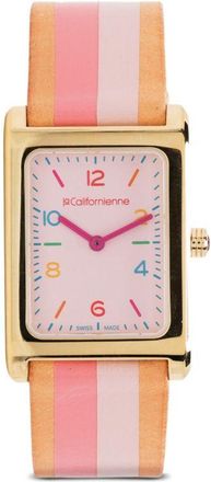 laCalifornienne LaCalifornienne - Gold-Plated Daybreak Watch - Womens - Leather/Metal