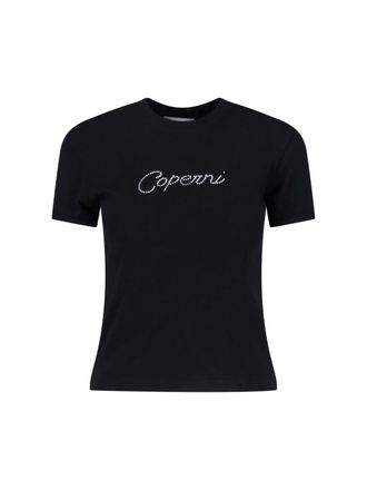 Coperni Womens T-Shirts And Polos Black Organic Cotton