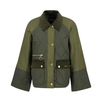 Barbour Dames, Jassen, Groen, Maat: S Corduroy