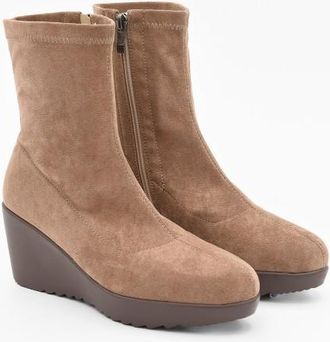 Purapiel Wedge Enkelboot Bro3 Taupe