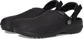 Crocs Classic Crafted Canvas Clogs Clog Shoes Black Suede : Mens 12 - Womens 14 Medium