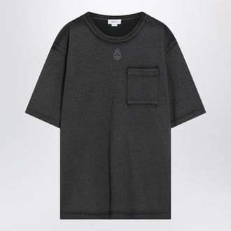 Alexander McQueen Alexander Mc Queen Faded Black Skull T Shirt