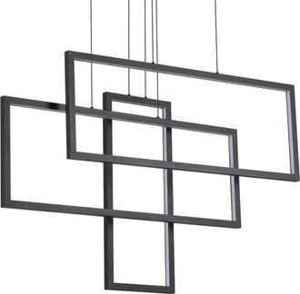 Ideal Lux L&aacute;mpara de suspensi&oacute;n negra L 1030 x H min 800 - max 1200 x D 180 mm