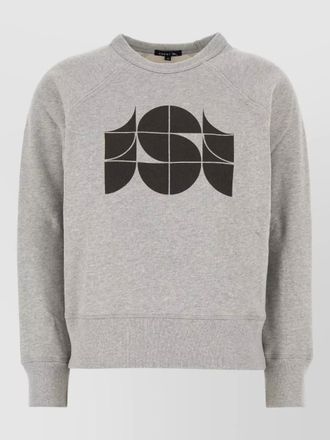 SOEUR pascal cotton sweatshirt raglan sleeves print