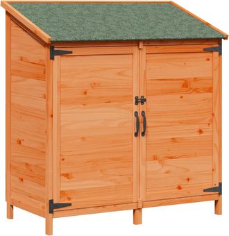 vidaXL Cobertizo De Jard&iacute;n Marr&oacute;n 106 X 56 X 113,5 Cm Vidaxl