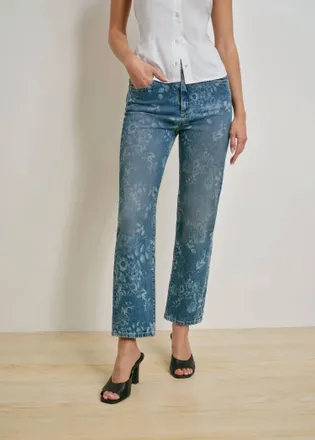 Favorite Daughter The Valentina Super High Rise Straight Jeans In Hilo