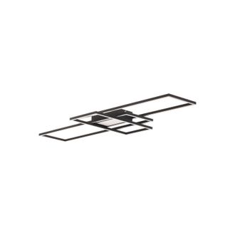 Lindby Lindby L&aacute;mpara De Techo Led ismera En Negro Aluminio