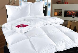 Ribeco Federbettdecke »extra prall, Bettdecken optimal für den Winter« extrawarm Füllung 90Federnund10Daunen 1 Stk. tlg. Bettdecke in 135x200 und 155x220cm T