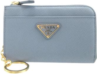 Prada Pre-owned Wallets, female, Blue, Size: ONE SIZE Pre-owned Fabric Wallet