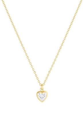 Set & Stones Amy Heart Necklace in Gold at Nordstrom, Size 18