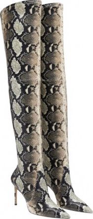 Stuart Weitzman Womens Ultrastuart 100 Roccia Stretch Boots In Beige