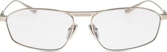Balenciaga logo-engraved sunglasses - Silver
