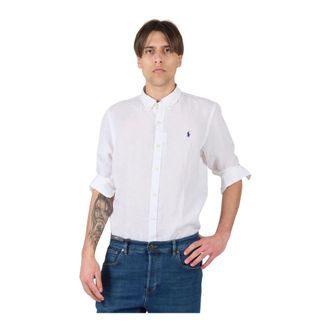 Polo Ralph Lauren Heren, Overhemden, Wit, Maat: S
