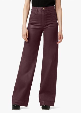 Joe's Mia High Rise Wide Leg Jeans In Rum Raisin