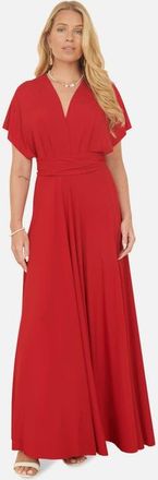 Yumi Jersey Stretch Multiway Maxi Dress in Red at Nordstrom, Size 10