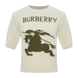 Burberry Round-neck Knitwear, female, White, Size: XS Skylar EKD Top
