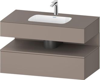 Duravit Qatego Lavabo Encastrado Con Base De Lavabo Consola, - Duravit