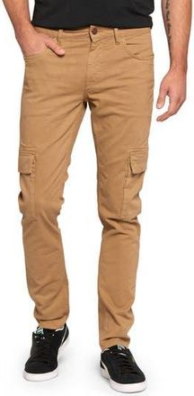 Current Elliott The Ford Slim Fit Twill Cargo Pants in Dark Khaki at Nordstrom Rack, Size 38