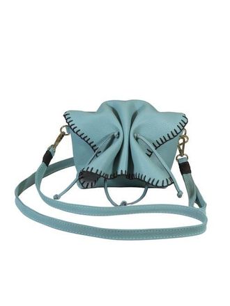 Carlos Falchi Mini Butterfly Tog Grain Leather Bag in Teal at Nordstrom