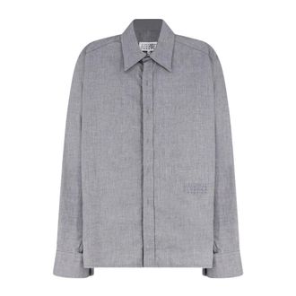Maison Margiela Heren, Overhemden, Grijs, Maat: L