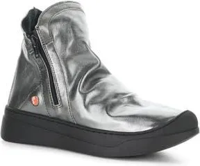 Softinos Abil Platform Wedge Bootie in 009 Graphite Laminat at Nordstrom Rack, Size 9-9.5Us / 40Eu