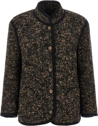 Blaz&eacute; Milano Jassen, Dames, Bruin, S, Wol, Katara Curly Blazer