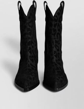 Dolce & Gabbana leopard-print cowboy boots