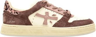 Premiata Quinnd Lage Sneakers - Dames - Sneakers - Roze - 37 EU - Leer - Schoenen