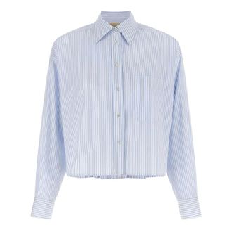 Max Mara Shirts, female, Blue, Size: XS Poplin Shirt