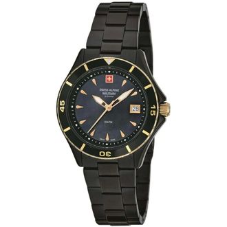 Swiss Alpine Military Duikhorloge - Dames - Accessoires - Zwart - Maat: ONE Size