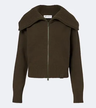 Victoria Beckham Wool-blend zip-up cardigan