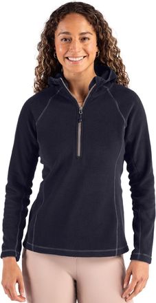 Clique Powder Recycled Fleece Womens Half Zip Hooded Pullover