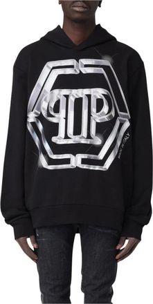 Philipp Plein Hombre, Sudaderas, Negro, Talla: L