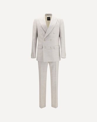 HUGO BOSS Linen and mohair Suit Male 54