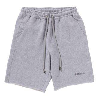 A Bathing Ape Raw Edge Loose Fit Sweatshorts Gray 1K80-153-302-GRAY