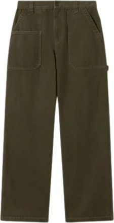 Isabel Marant Albo Pants - Heren - Straight fit broeken - Groen - W44 - Katoen - Broeken