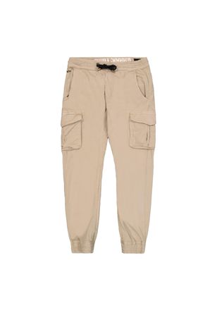 Alpha Industries Jogginghose ALPHA INDUSTRIES Cotton Twill Jogger, Herren, Gr. XXL, Normalgr&ouml;ssen, beige (vintage sand), Obermaterial: 98% Baumwolle, 2% Elastan; Futte
