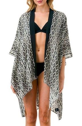 MARCUS ADLER Abstract Duster in Black at Nordstrom Rack