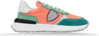 Philippe Model Veterschoenen voor dames van su&egrave;de en leer - Dames - Sneakers - Veelkleurig - 37 EU - Leer - Schoenen